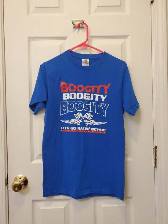 Fruit of the Loom Other - SIGNED 90s Vintage NASCAR Boogity Boogity Boogity Let's Go Racin' Boys T-Shirt